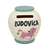 Salvadanaio personalizzato - Ludovica