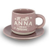 Tazzina da caffè con piattino e scatola - Anna