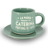 Tazzina da caffè con piattino e scatola - Caterina