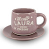 Tazzina da caffè con piattino e scatola - Laura