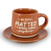 Tazzina da caffè con piattino e scatola - Matteo