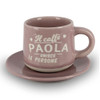 Tazzina da caffè con piattino e scatola - Paola