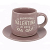 Tazzina da caffè con piattino e scatola - Valentina