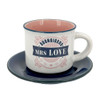 Tazzina da caffè con piattino in confezione regalo - Mrs love