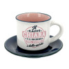Tazzina da caffè con piattino in confezione regalo - Chiara