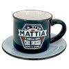 Tazzina da caffè con piattino in confezione regalo - Mattia