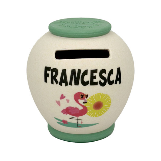 Salvadanaio personalizzato - Francesca