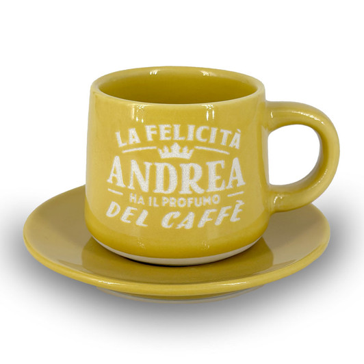Tazzina da caffè con piattino e scatola - Andrea