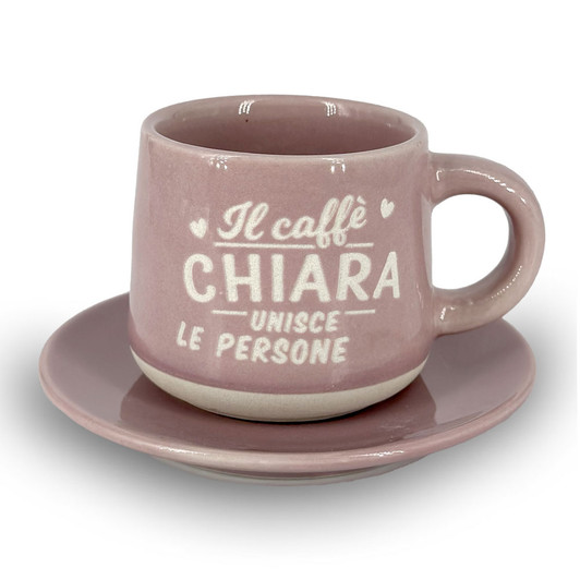Tazzina da caffè con piattino e scatola - Chiara