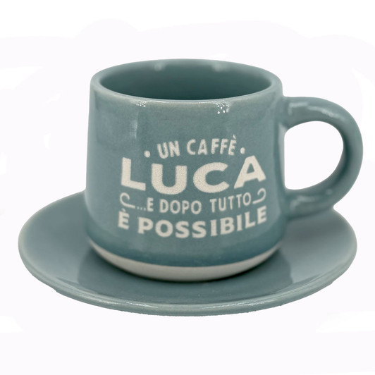 Tazzina da caffè con piattino e scatola - Luca