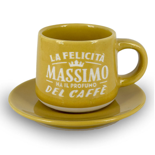 Tazzina da caffè con piattino e scatola - Massimo