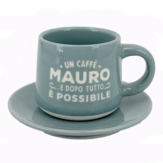 Tazzina da caffè con piattino e scatola - Mauro