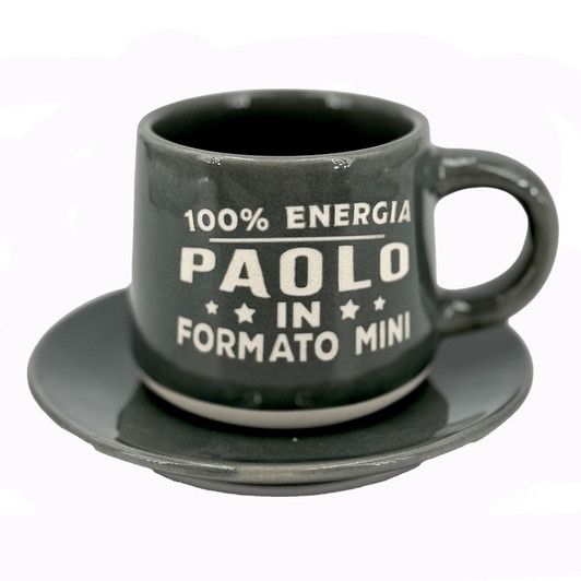 Tazzina da caffè con piattino e scatola - Paolo