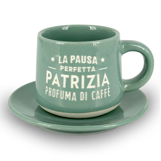 Tazzina da caffè con piattino e scatola - Patrizia