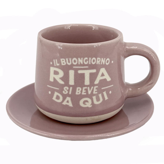 Tazzina da caffè con piattino e scatola - Rita