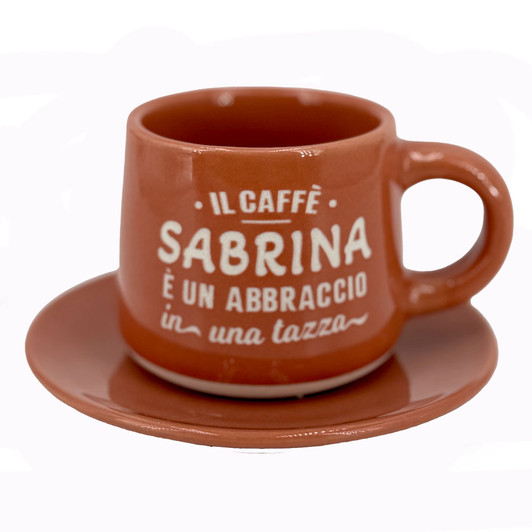 Tazzina da caffè con piattino e scatola - Sabrina