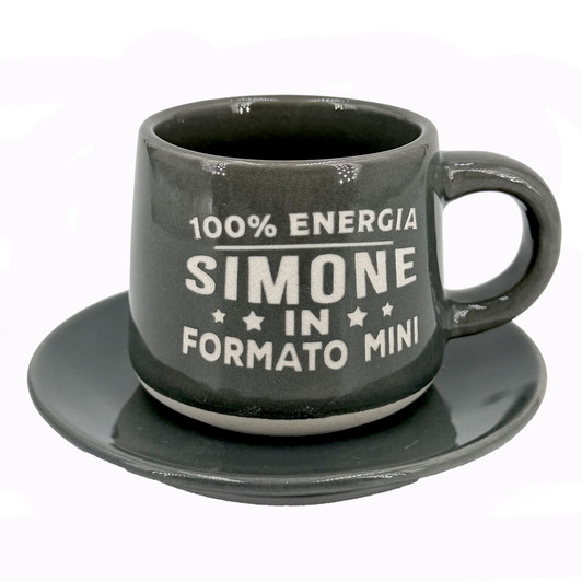 Tazzina da caffè con piattino e scatola - Simone