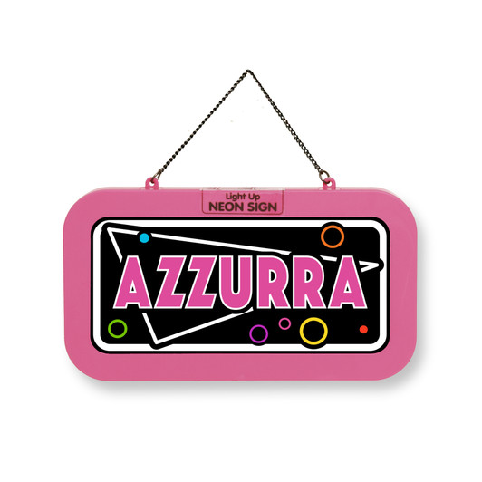 Luminotto Targa Personalizzata - Azzurra