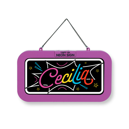 Luminotto Targa Personalizzata - Cecilia