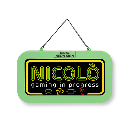 Luminotto Targa Personalizzata - Nicolò