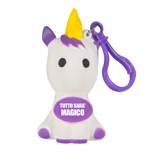 Portachiavi antistress Strizzamici - Unicorno