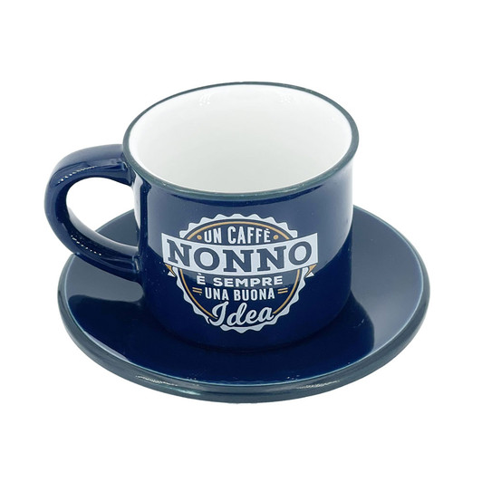 Tazzina da caffè con piattino in confezione regalo - Nonno