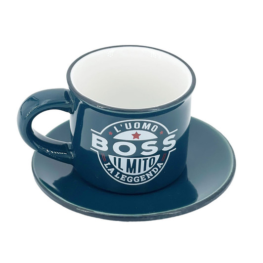 Tazzina da caffè con piattino in confezione regalo - Boss