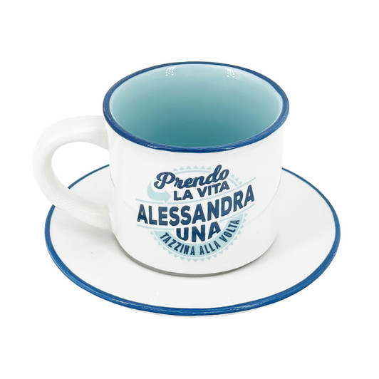 Tazzina caffè Personalizzata con Lettera dell'Alfabeto - Coffee Matic Shop