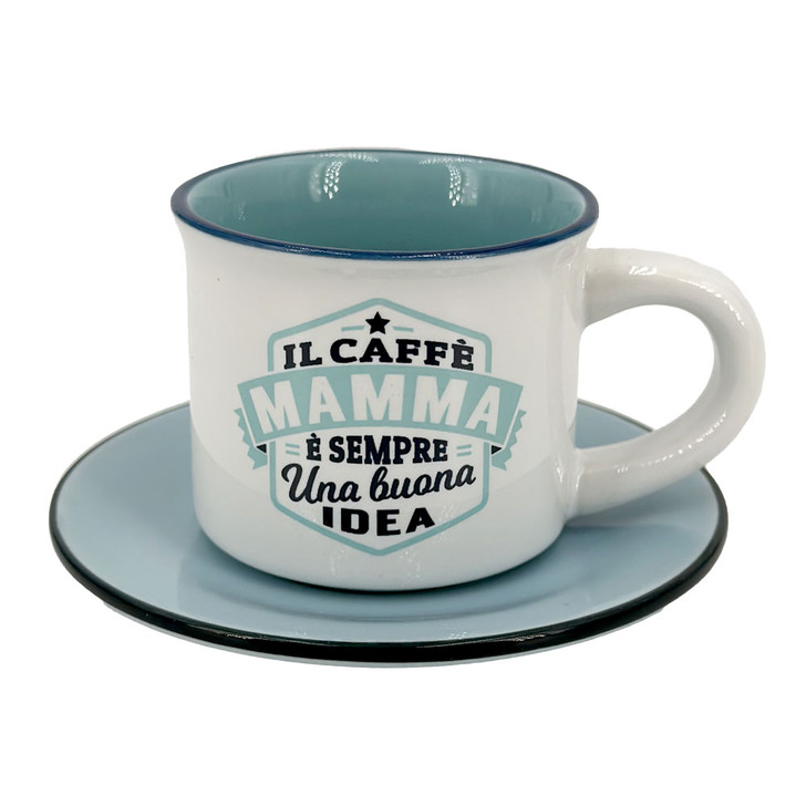 Tazzina da caffè con piattino in confezione regalo - Mamma