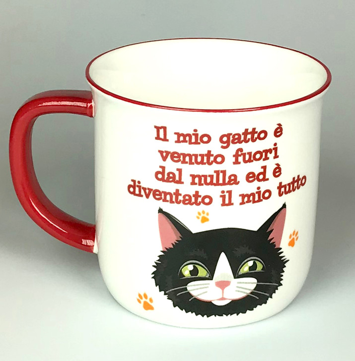 Tazza gatto bianco e nero