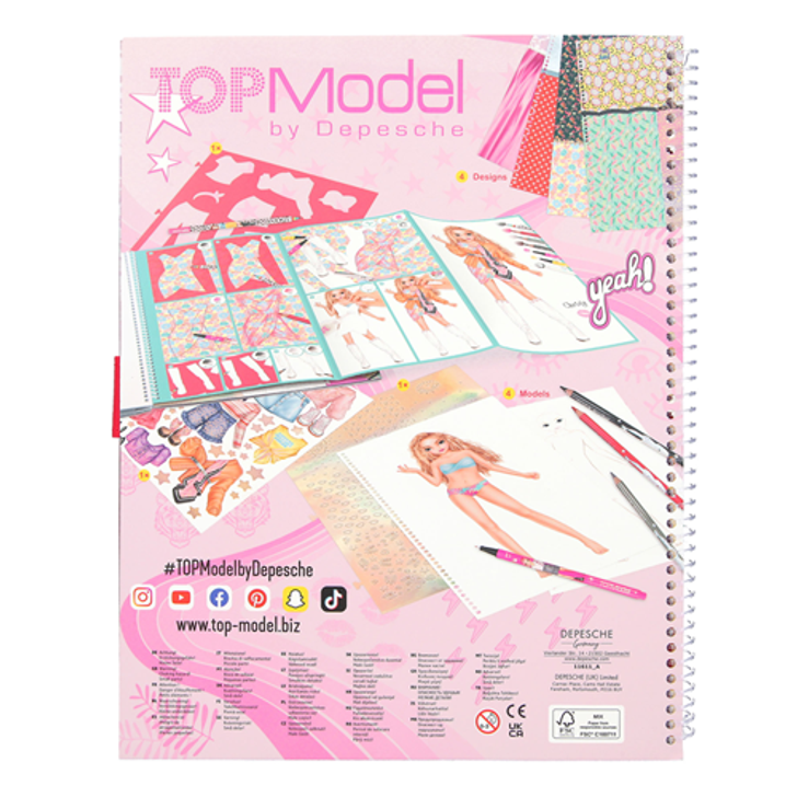 Album creativo Top Model special design