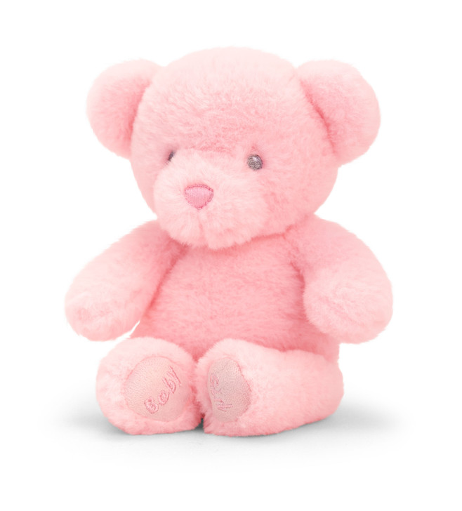 Peluche Ecosostenibile - Orsetto Rosa Baby 16 cm