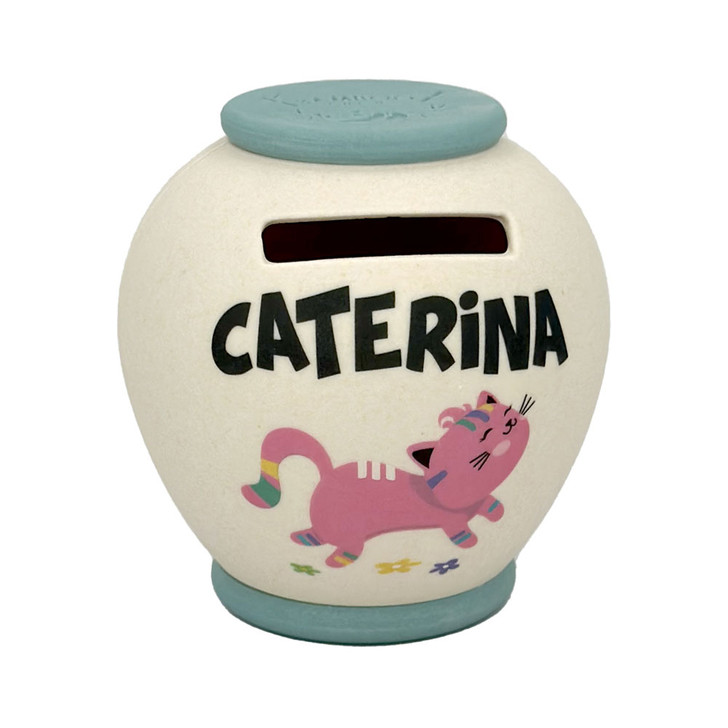 Salvadanaio personalizzato - Caterina