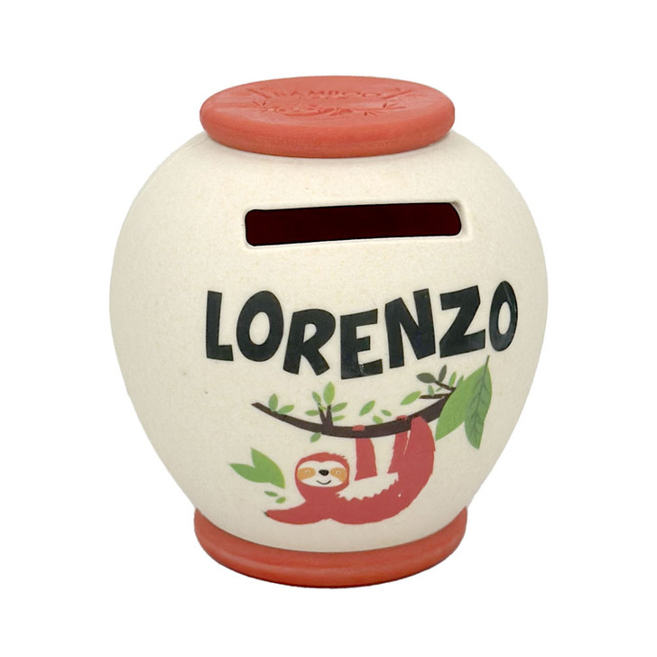 Salvadanaio personalizzato - Lorenzo