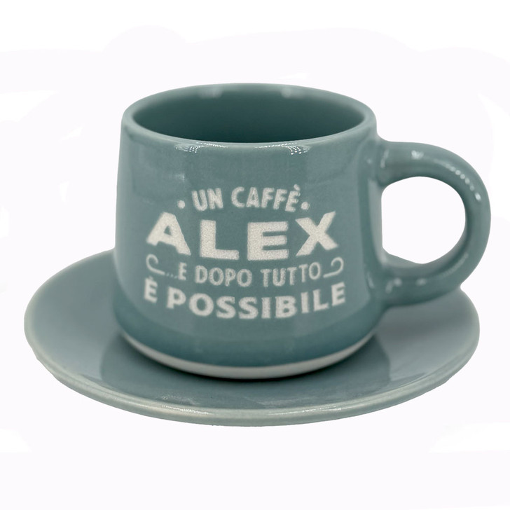 Tazzina da caffè con piattino e scatola - Alex
