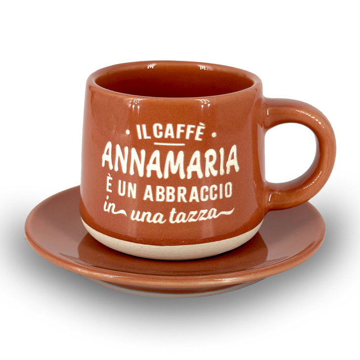 Tazzina da caffè con piattino e scatola - Annamaria