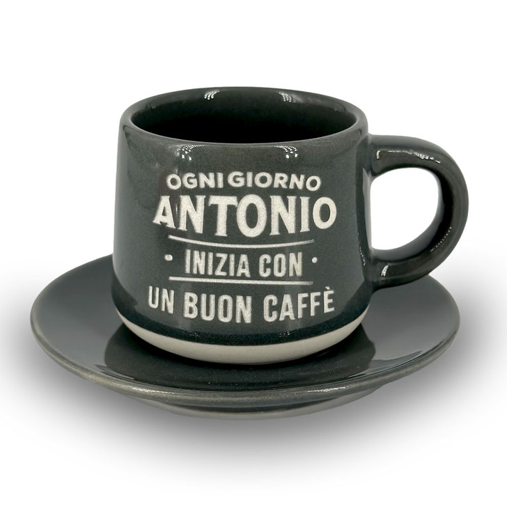 Tazzina da caffè con piattino e scatola - Antonio