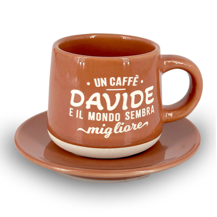 Tazzina da caffè con piattino e scatola - Davide