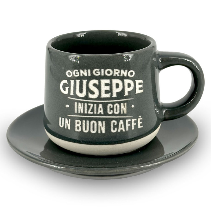 Tazzina da caffè con piattino e scatola - Giuseppe