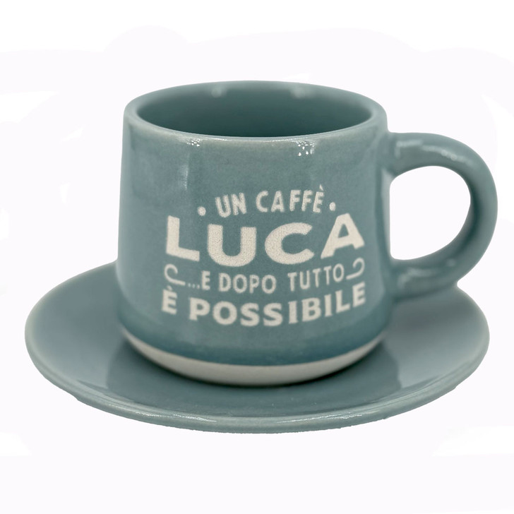 Tazzina da caffè con piattino e scatola - Luca