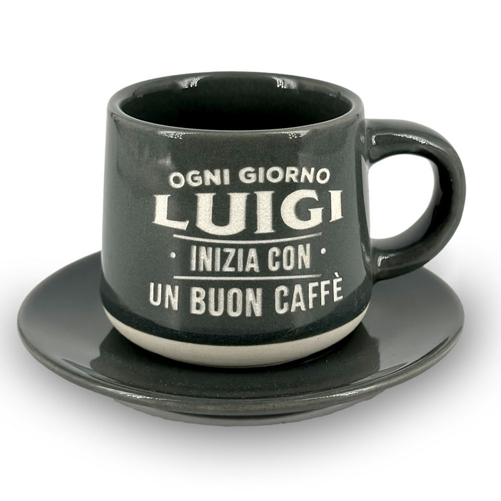 Tazzina da caffè con piattino e scatola - Luigi