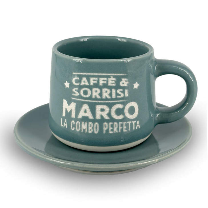 Tazzina da caffè con piattino e scatola - Marco