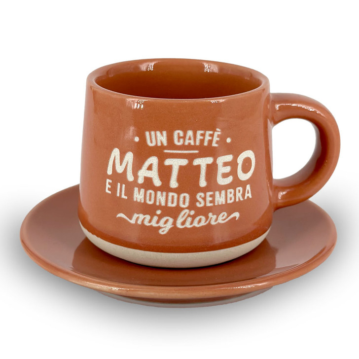 Tazzina da caffè con piattino e scatola - Matteo