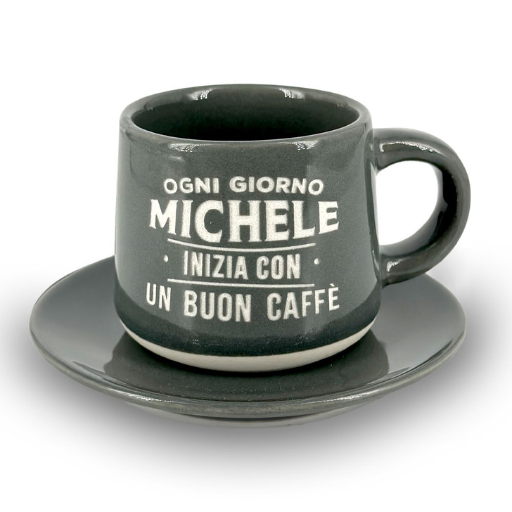 Tazzina da caffè con piattino e scatola - Michele