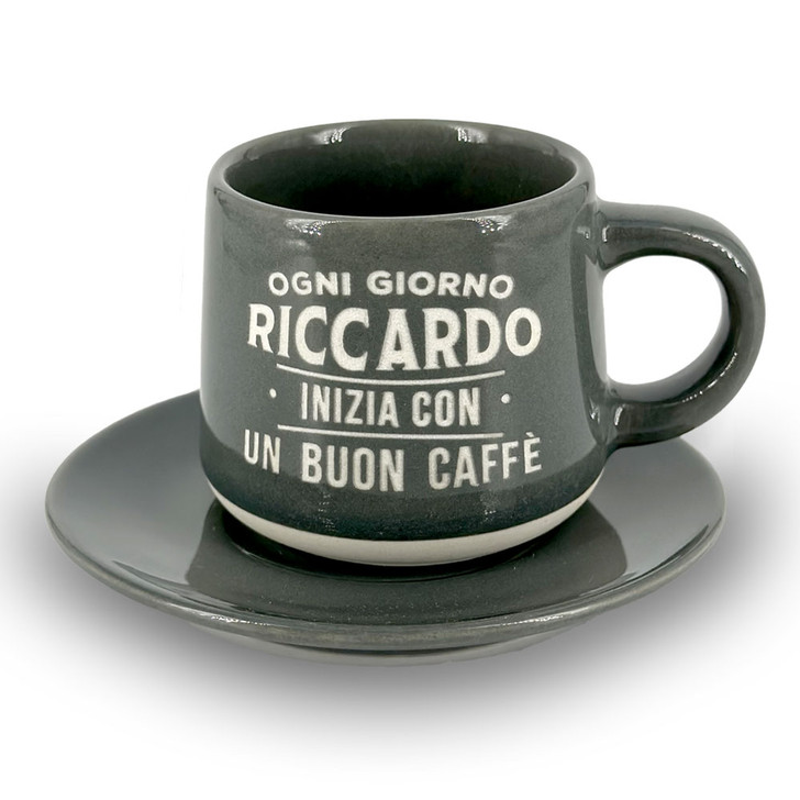 Tazzina da caffè con piattino e scatola - Riccardo