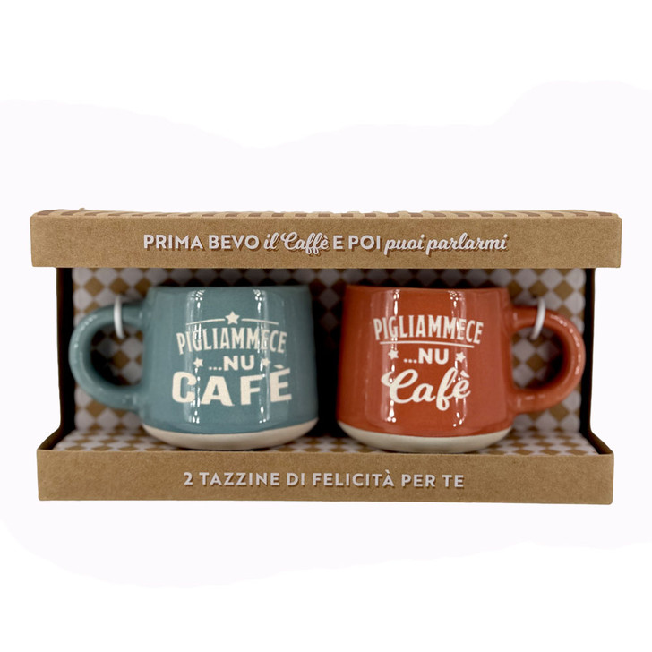 Tazzine da caffè in confezione regalo - Pigliammece nu Cafè