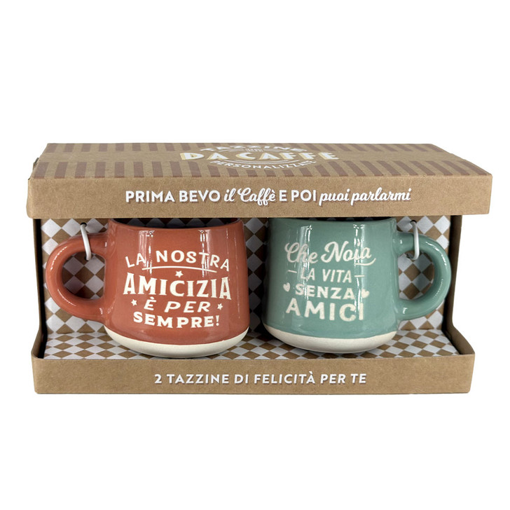 Set 2 tazzine da caffè in confezione regalo - Amica Speciale