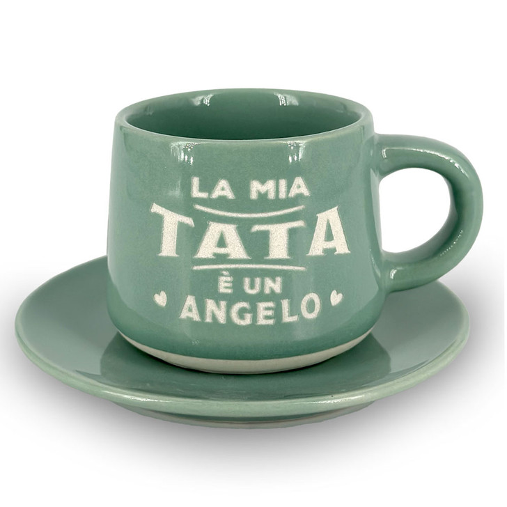 Tazzina da caffè con piattino e scatola regalo - Tata