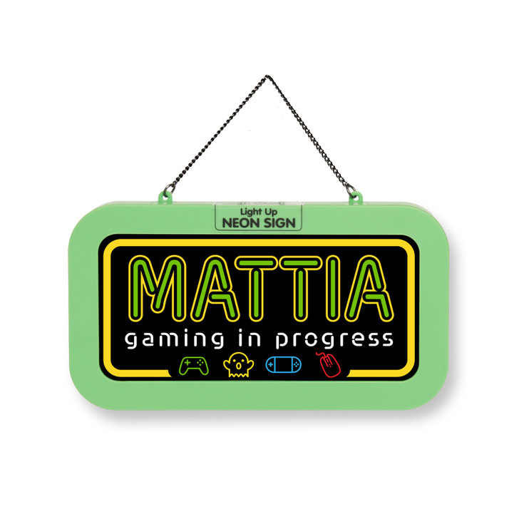 Luminotto Targa Personalizzata - Mattia