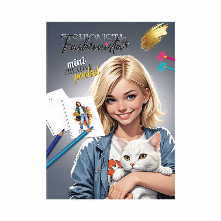 Album Mini creativo Fashionista grigio